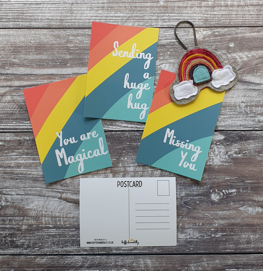 You Are Magical Rainbow Postcard