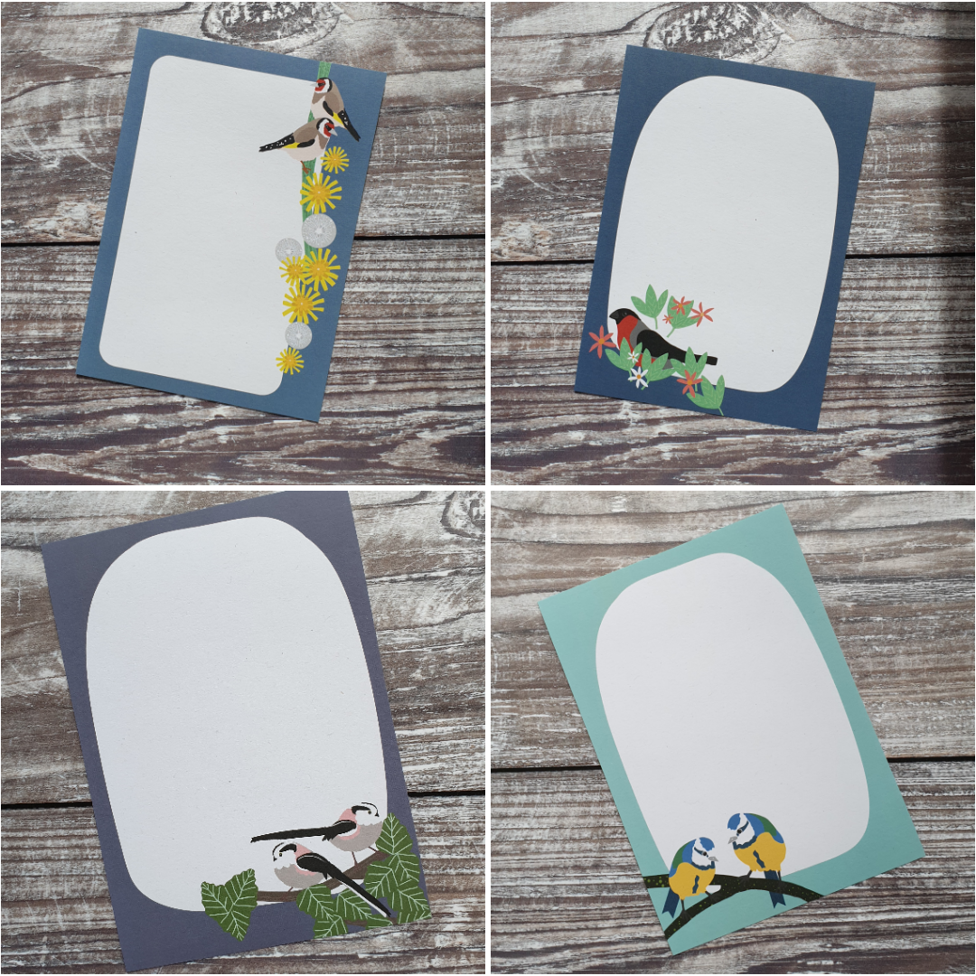 Songbirds Gift Note - Set of 4
