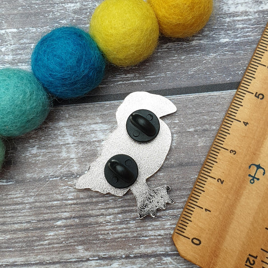 Puffin hard enamel brooch