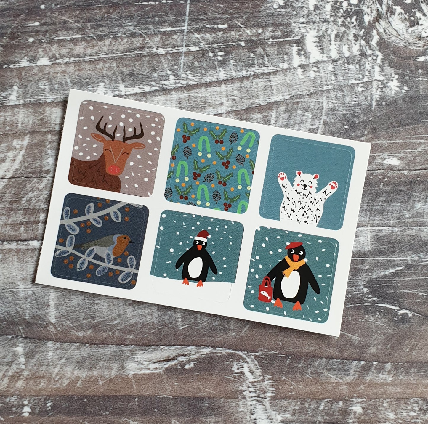 Christmas Envelope Sticker Sheets