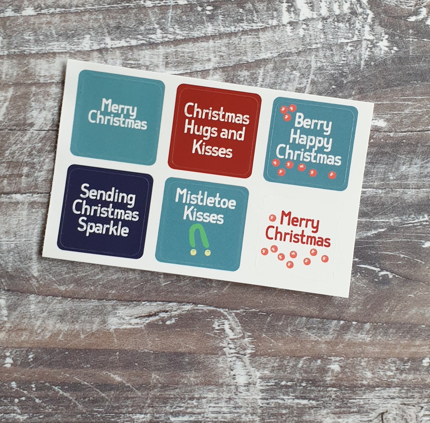 Christmas Envelope Sticker Sheets
