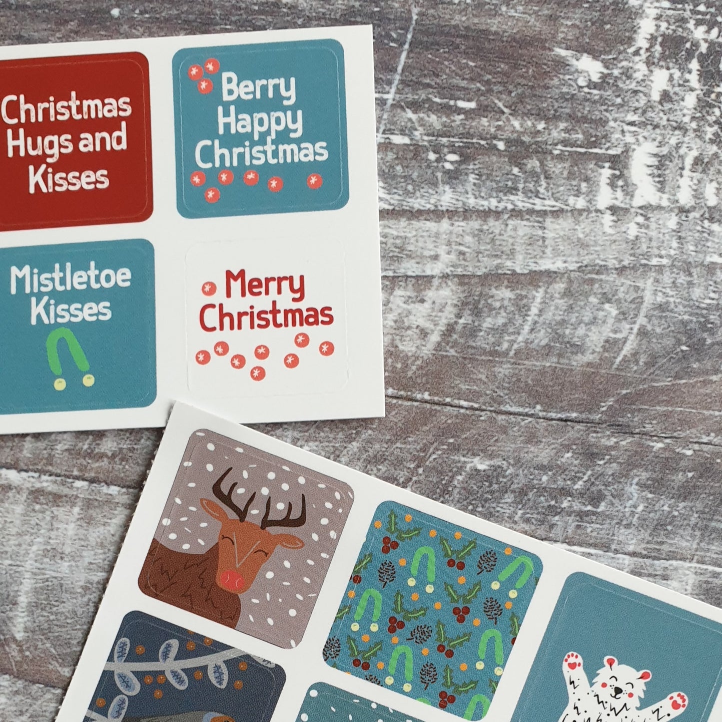 Christmas Envelope Sticker Sheets