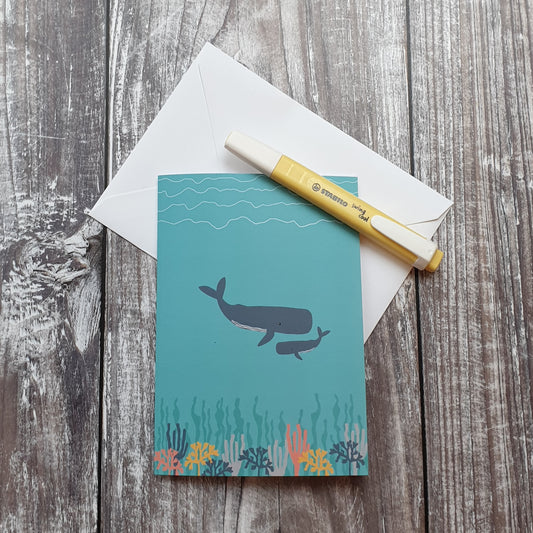 Whale Greeting Card