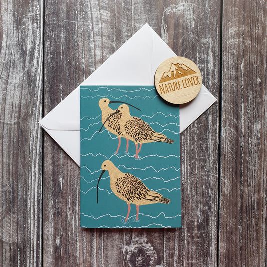 Curlew Family Greeting Card