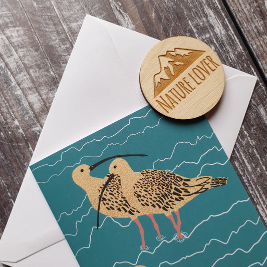 Curlew Family Greeting Card