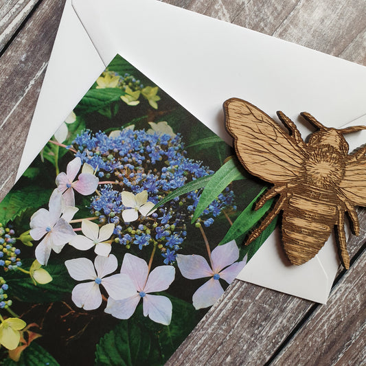 Pink Hydrangea Greeting Card