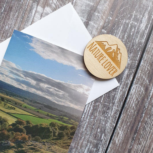 Rolling Fields Photographic Greeting Card