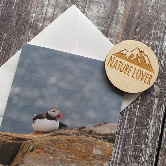 Puffin Photographic Greeting Card