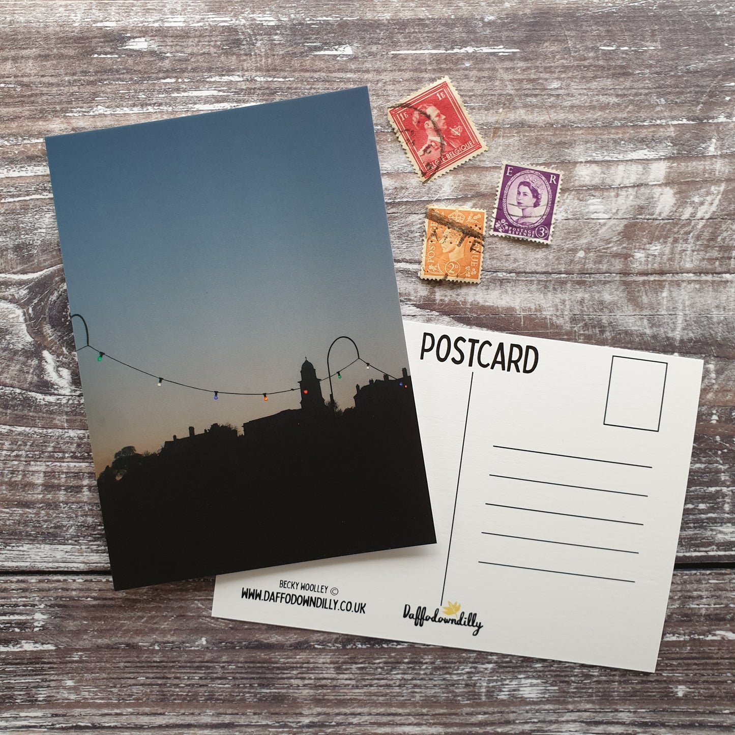 Bridgnorth Lights Photographic Postcard