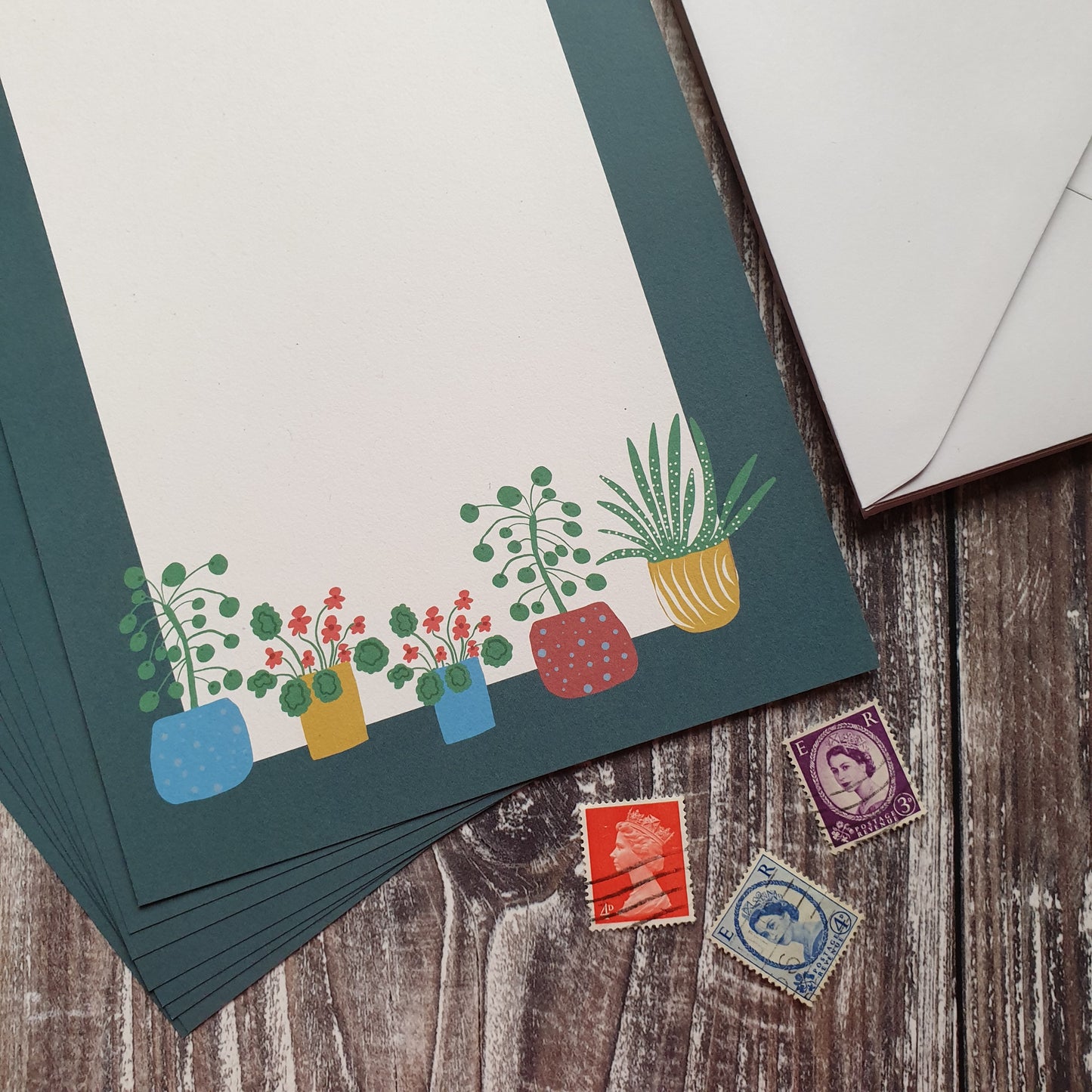 Houseplants Writing Paper Set