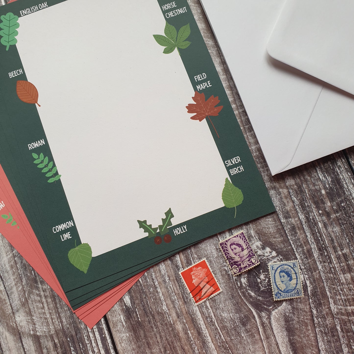 Leaf Identification Writing Paper Set