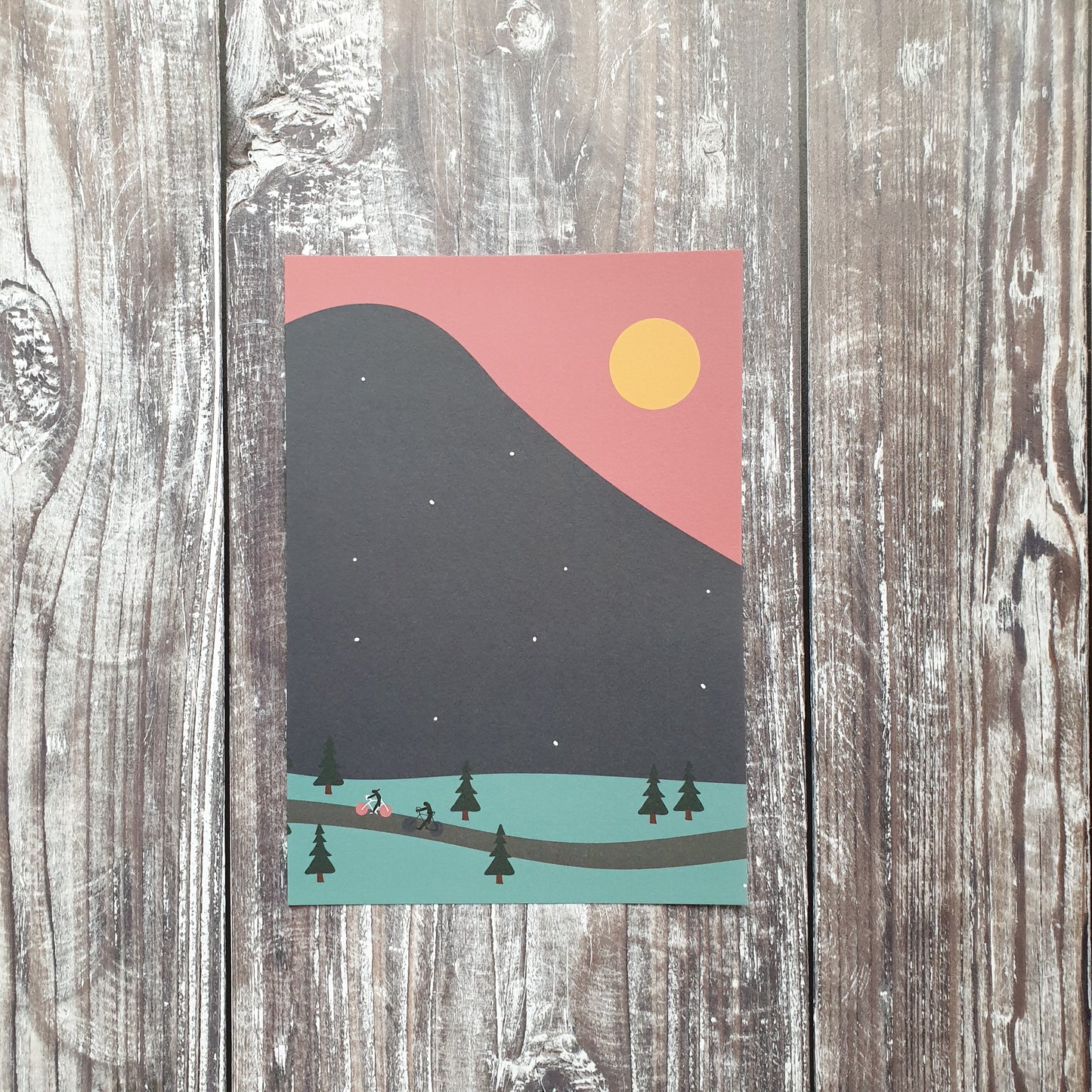 Peaks Art Print