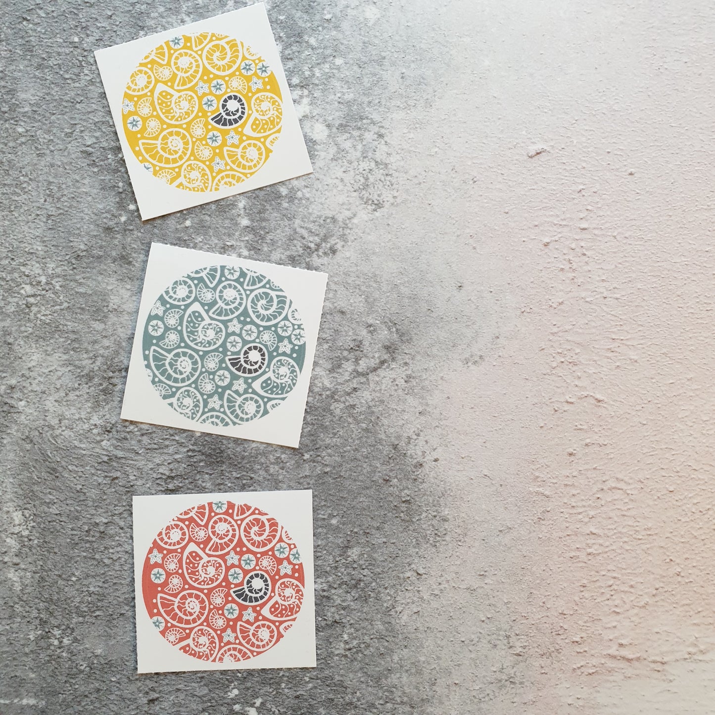 Fossil Beach 38mm Vinyl Stickers