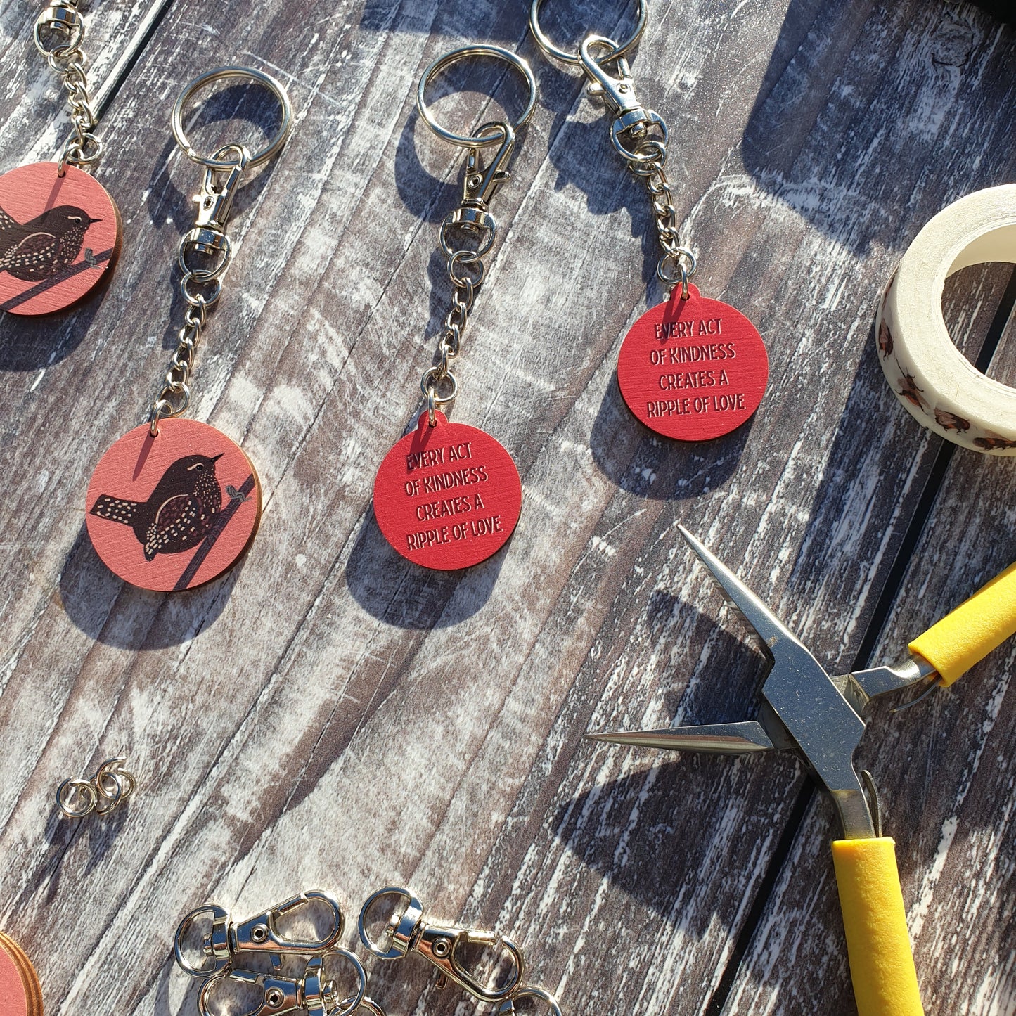 Every Act of Kindness Wooden Keyring