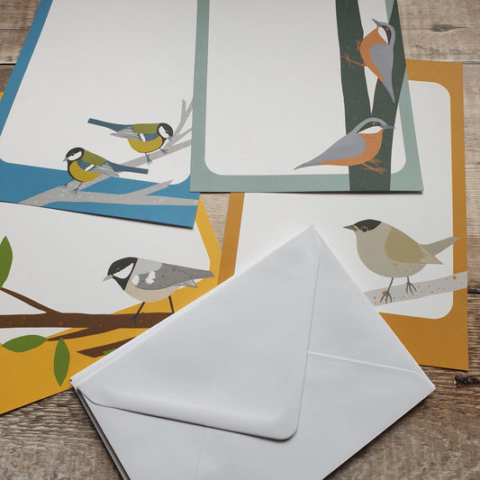 Garden Birds A5 Writing Paper Set
