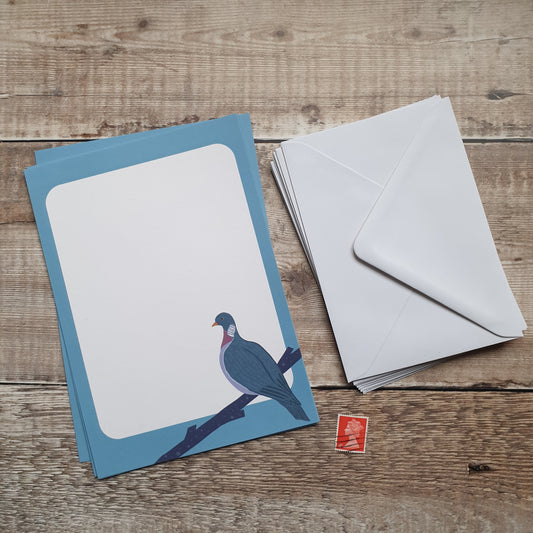 Woodpigeons A5 Writing Paper Set