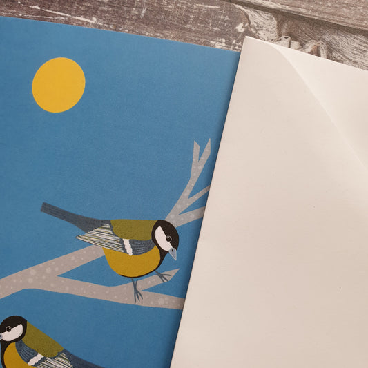 Great Tits Greeting Card