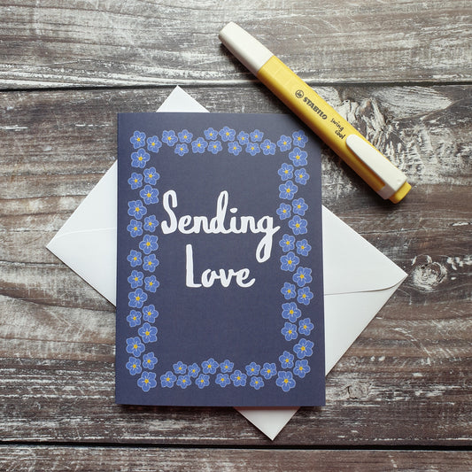 Sending Love Greeting Card