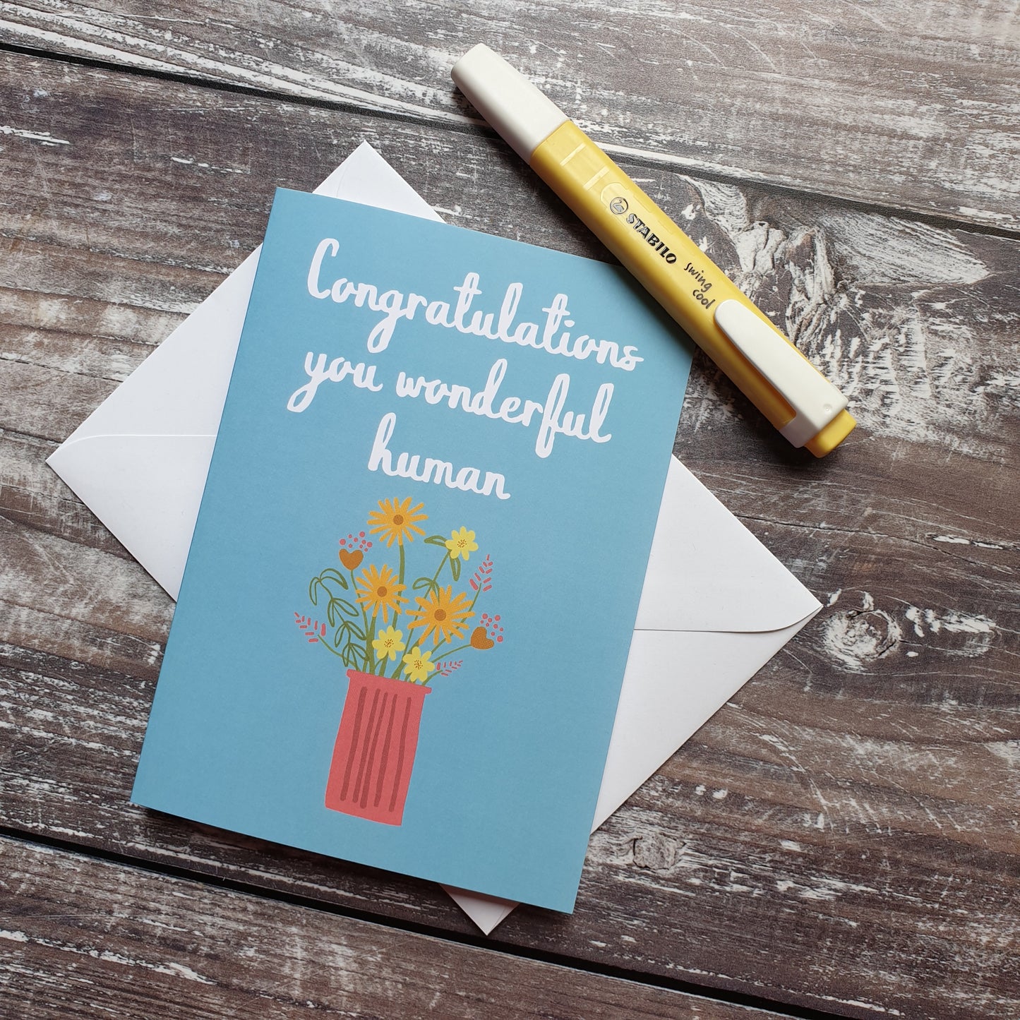 Congratulations You Wonderful Human Greetings Card