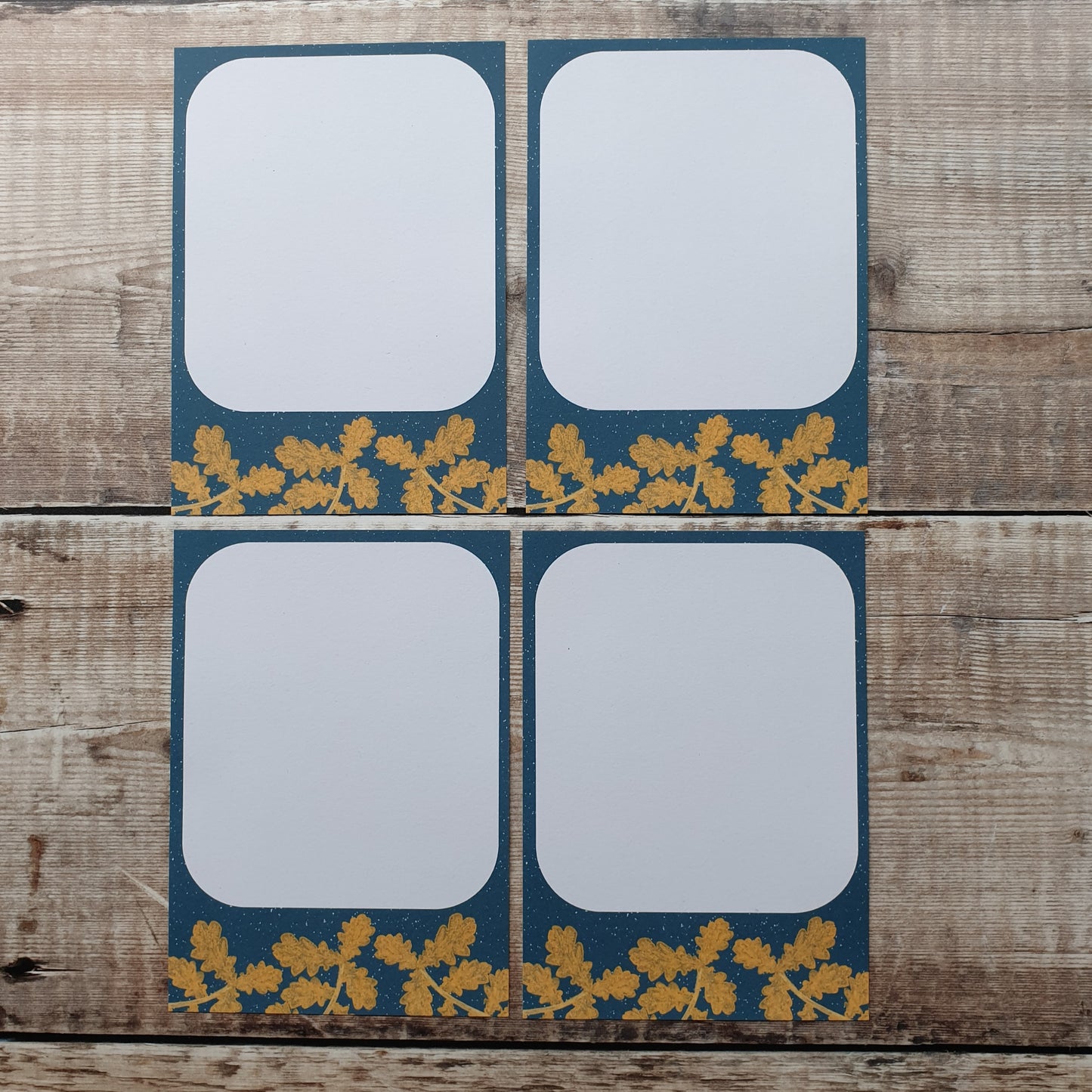 Oak Leaves Gift Notes - Set of 4