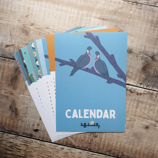 Birthday A5 Calendar Sheets