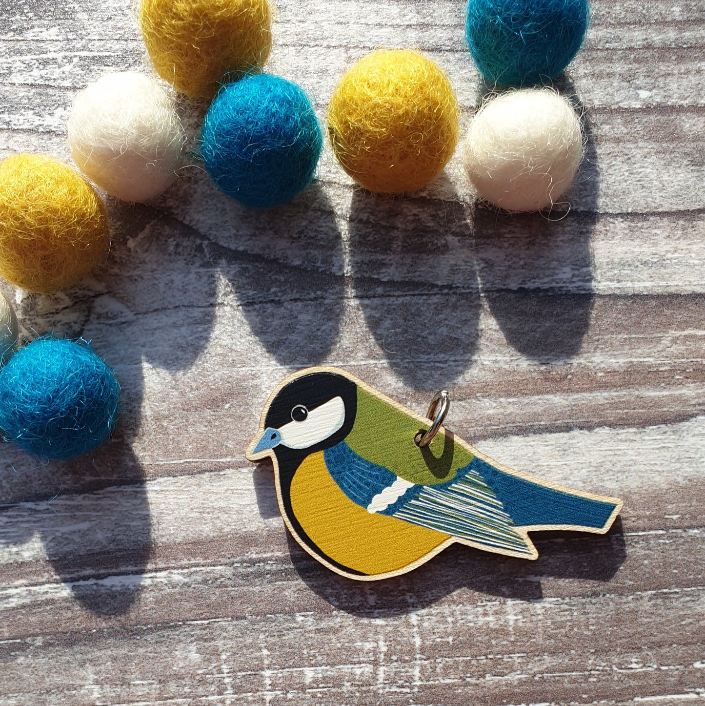 Great Tit Wooden Charm