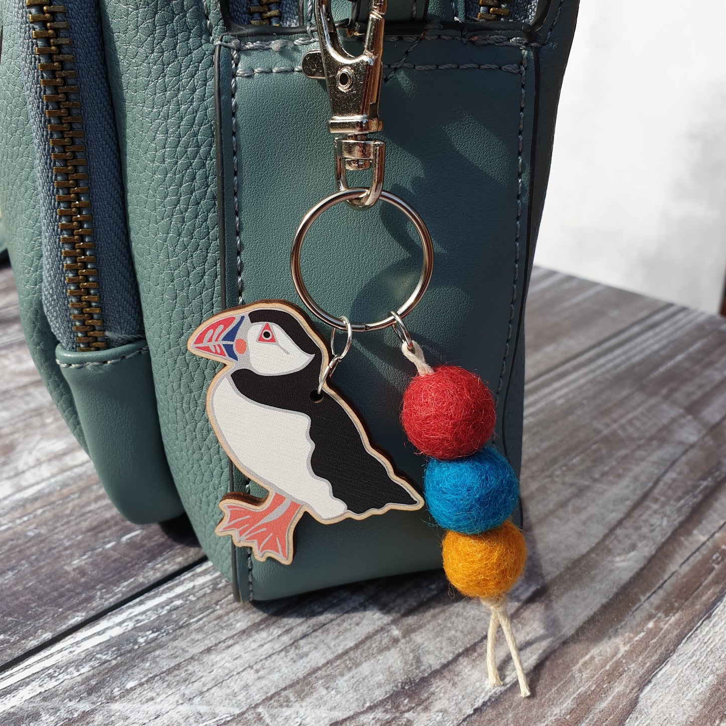 Puffin Bag Charm Keyring