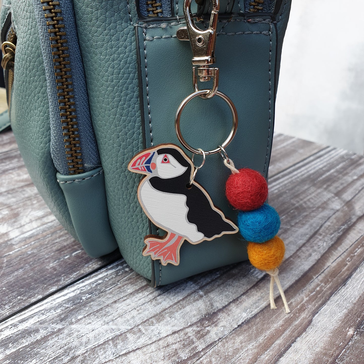 Puffin Bag Charm Keyring