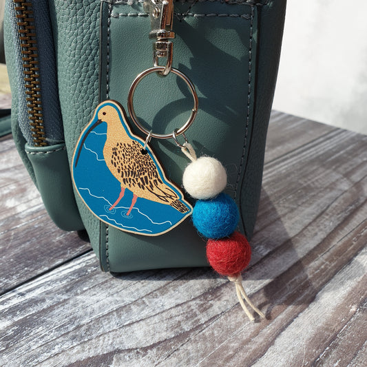 Curlew Bag Charm Keyring