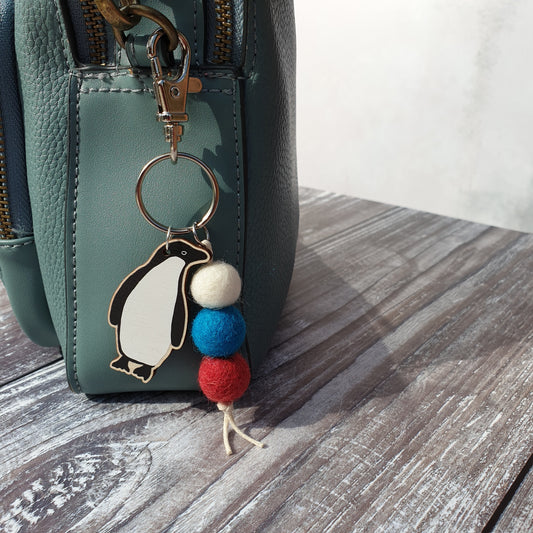 Adelie Penguin Bag Charm Keyring