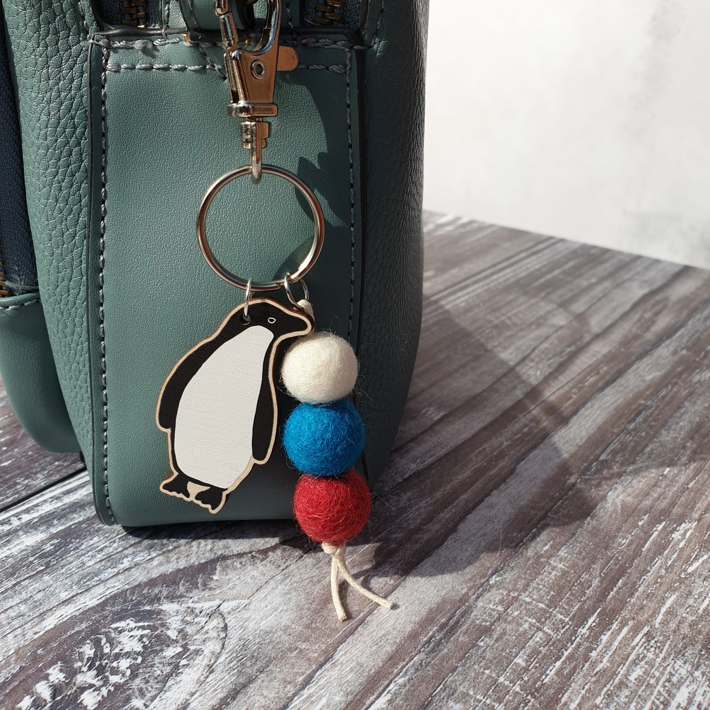 Adelie Penguin Bag Charm Keyring
