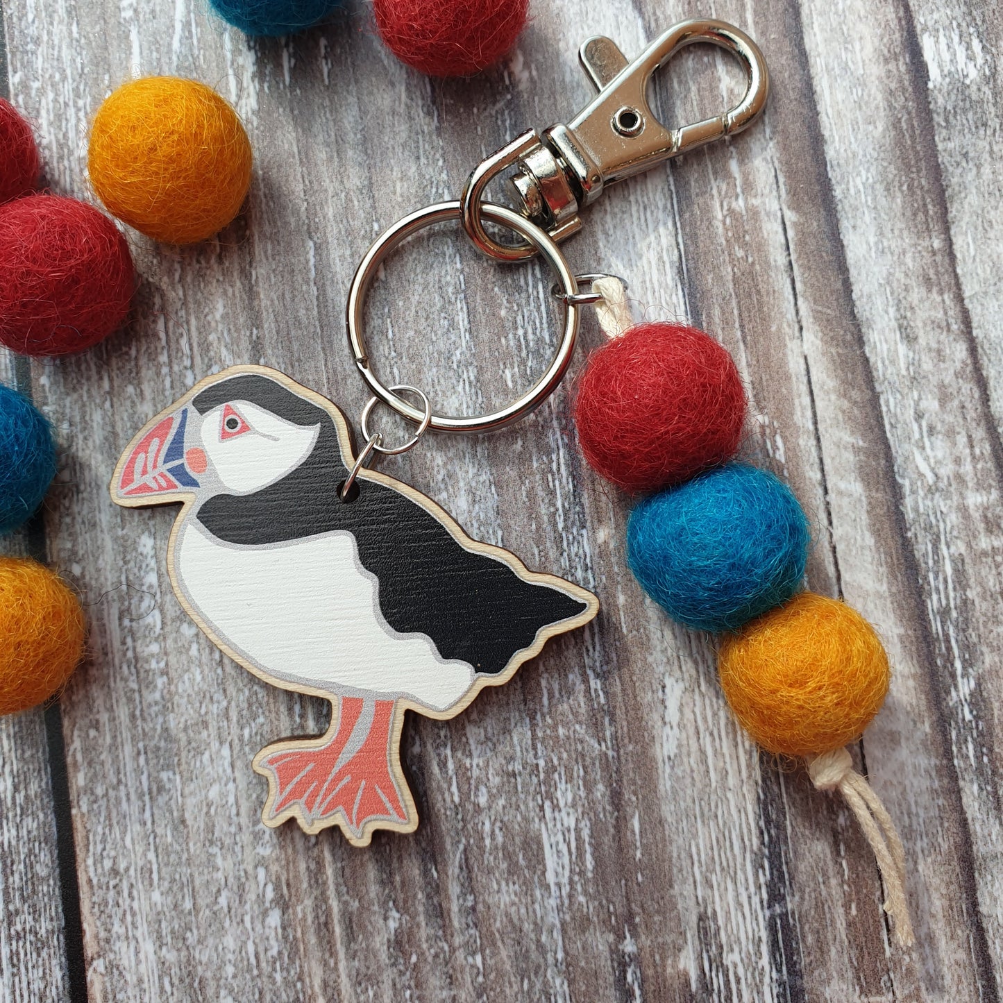 Puffin Bag Charm Keyring