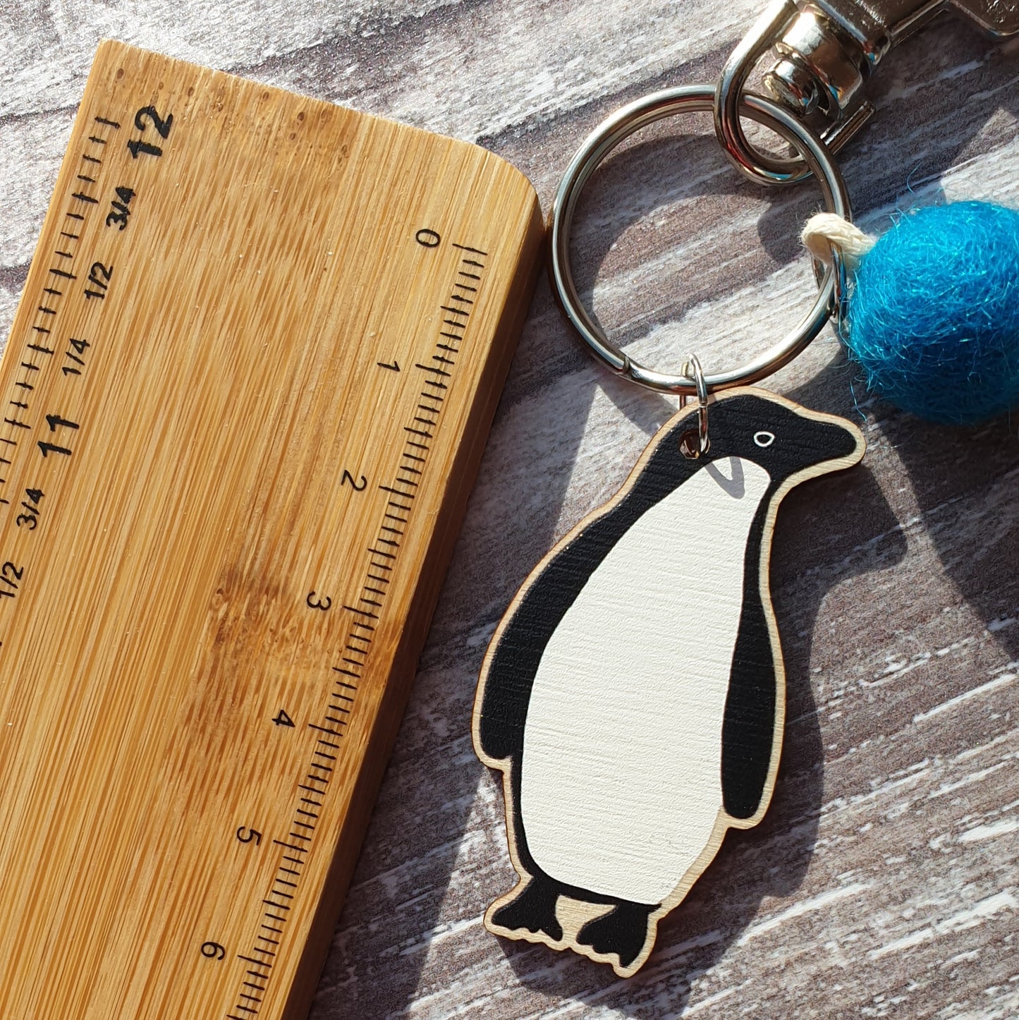 Adelie Penguin Bag Charm Keyring