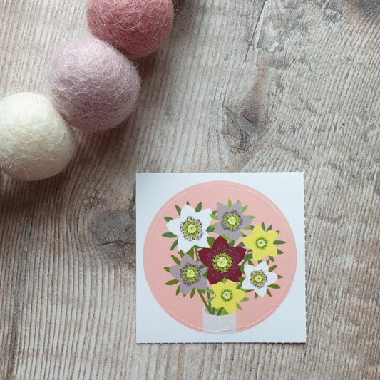 Hellebore 38mm Vinyl Sticker
