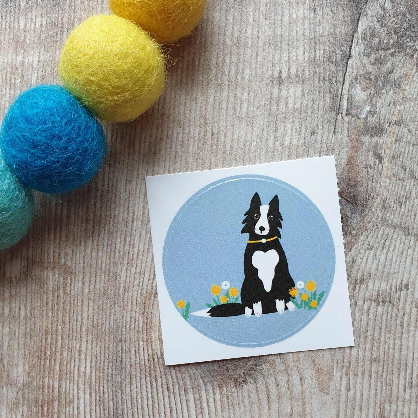 Collie Dog 38mm Vinyl Sticker
