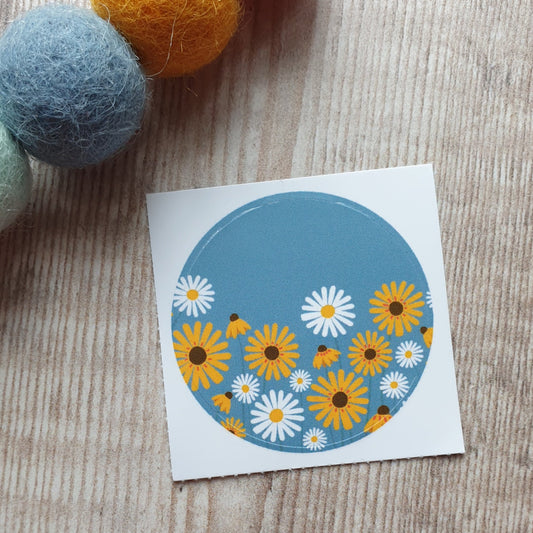 Daisy and Rudbeckia 38mm Vinyl Sticker