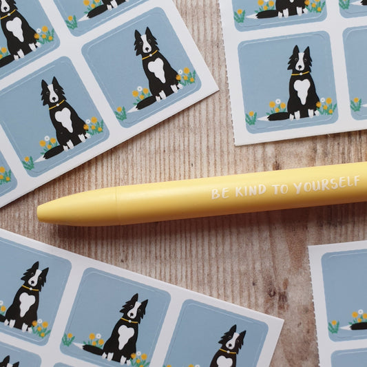 Border Collie Envelope Stickers - Set of 6