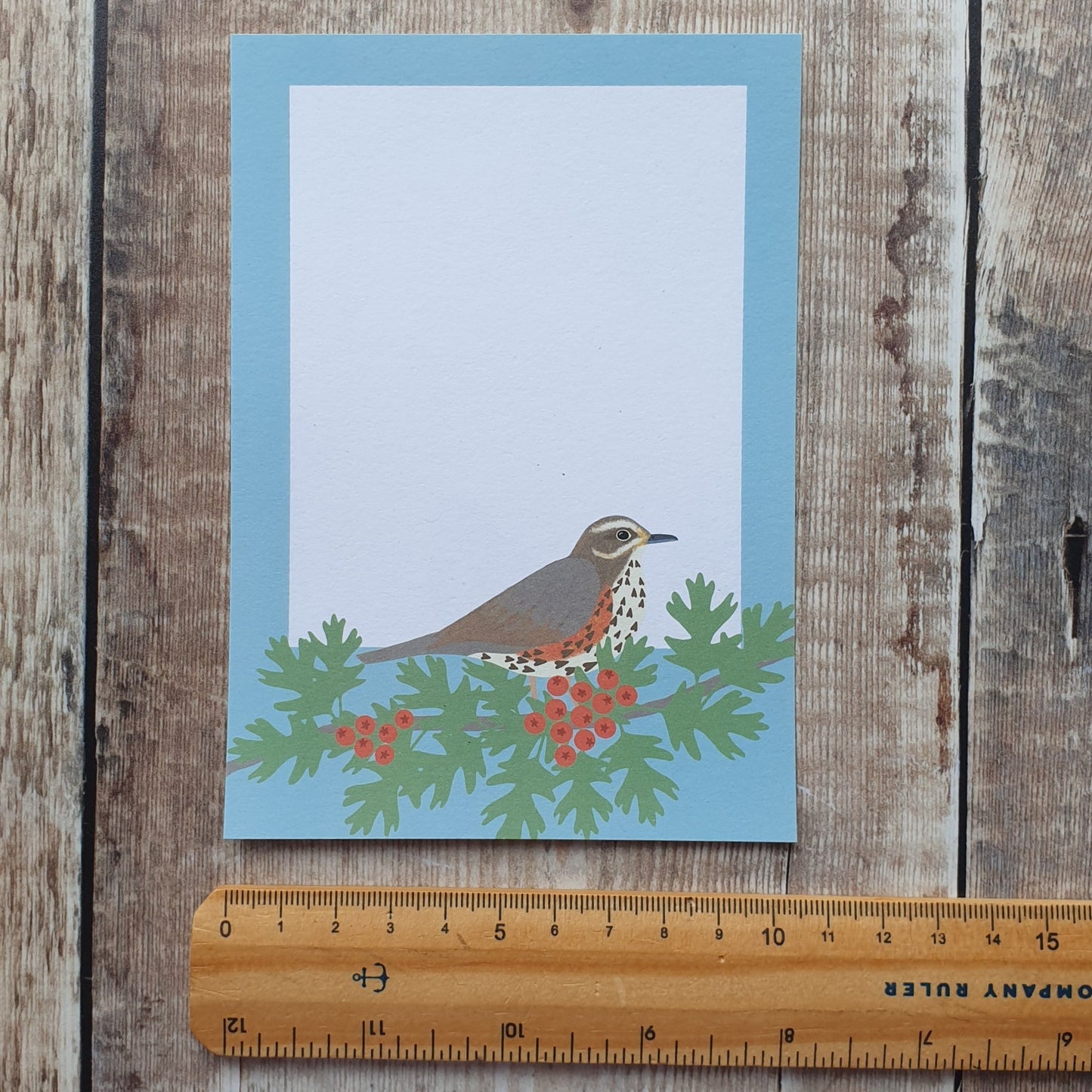 Redwing, Thrush and Fieldfare Mini Note Writing Set
