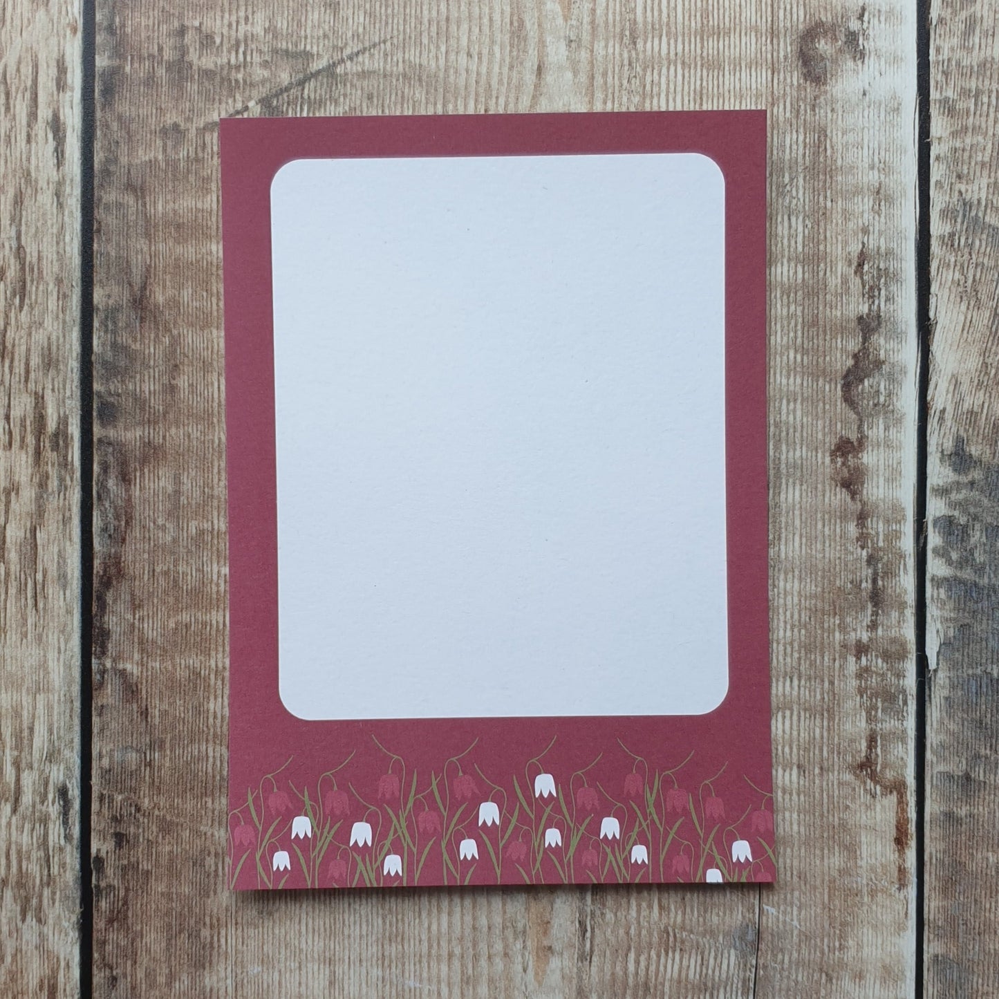 Periwinkle and Snakeshead Fritillary Gift Notes - Set of 4