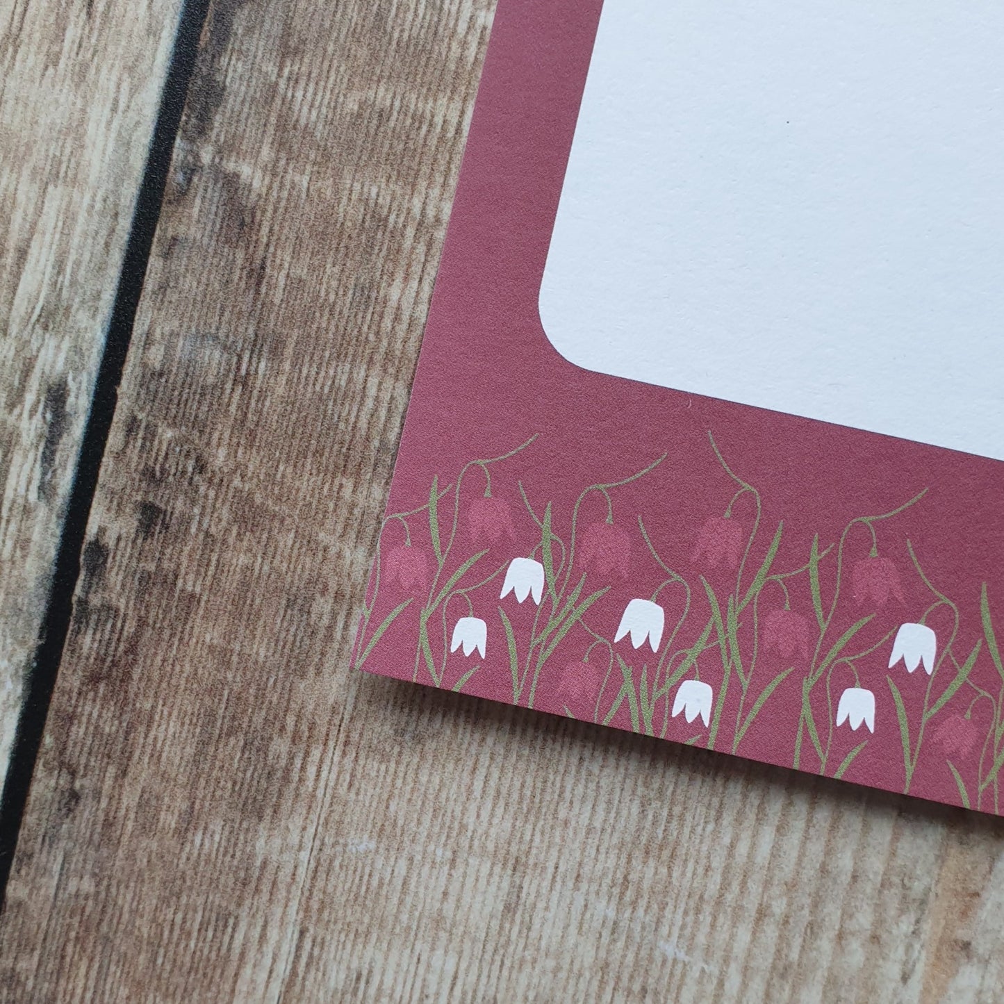 Periwinkle and Snakeshead Fritillary Gift Notes - Set of 4