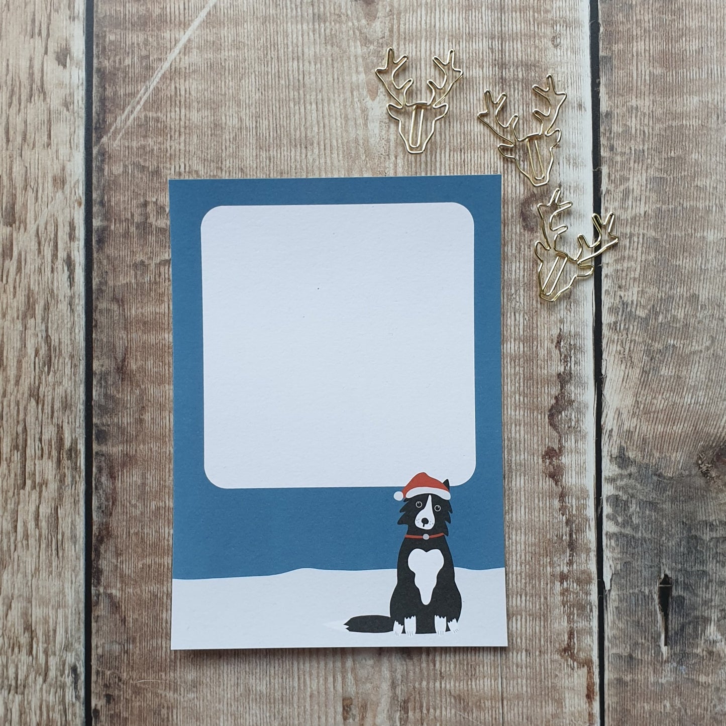 Christmas Collie Gift Notes - Set of 4
