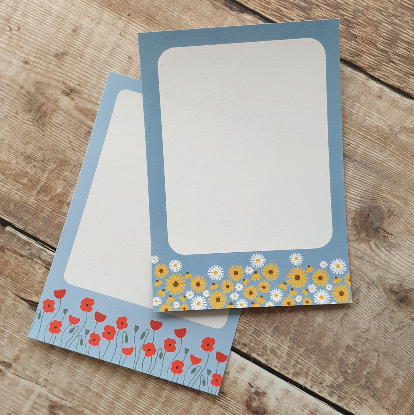 Poppies, Oxeye Daisies and Rudbeckias Gift Notes - Set of 4