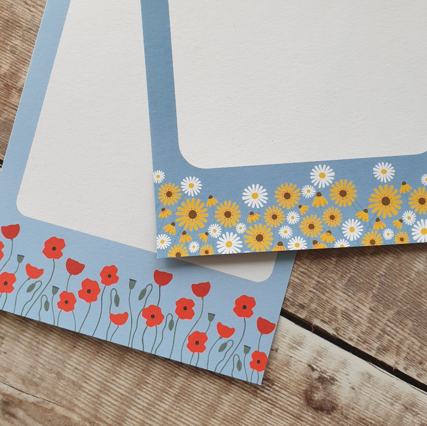 Poppies, Oxeye Daisies and Rudbeckias Gift Notes - Set of 4
