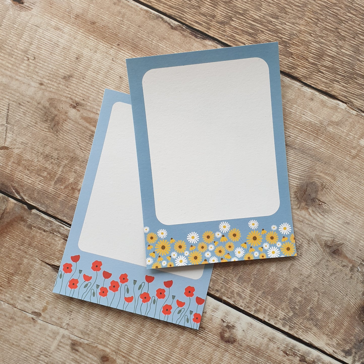 Poppies, Oxeye Daisies and Rudbeckias Gift Notes - Set of 4
