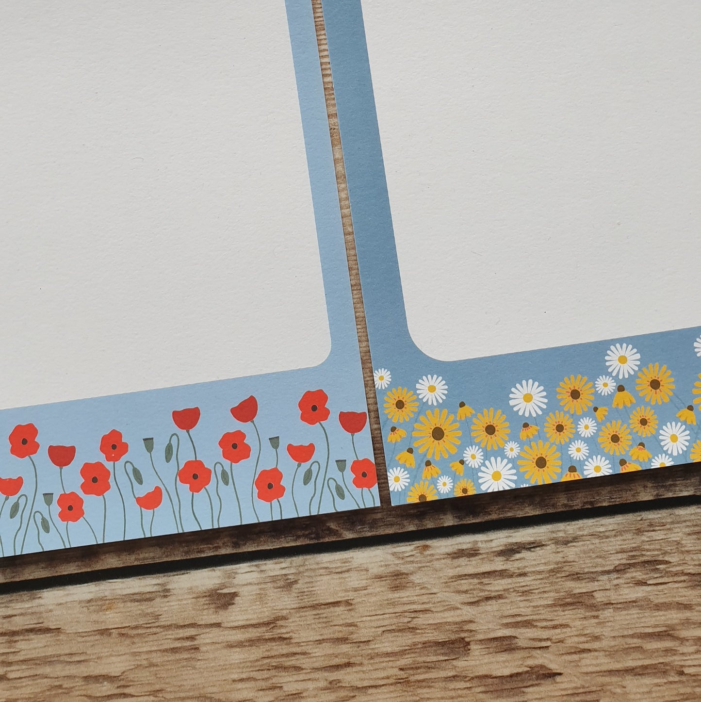 Poppies, Oxeye Daisies and Rudbeckias Gift Notes - Set of 4