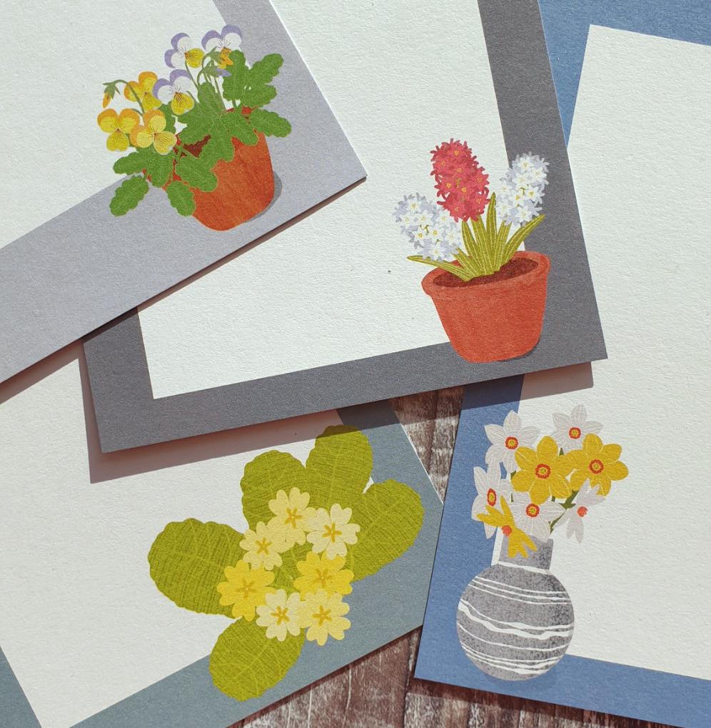 Spring Blooms Gift Notes - Set of 4