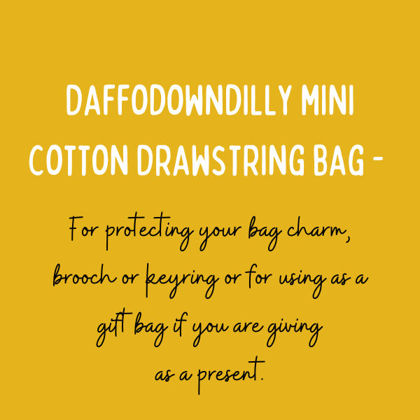 Daffodowndilly Cotton drawstring Bag - Gift Bag