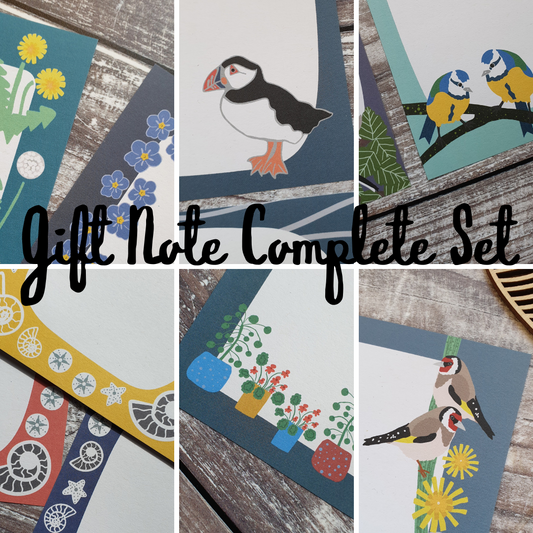 Complete Gift Note Set - Set of 34 sheets