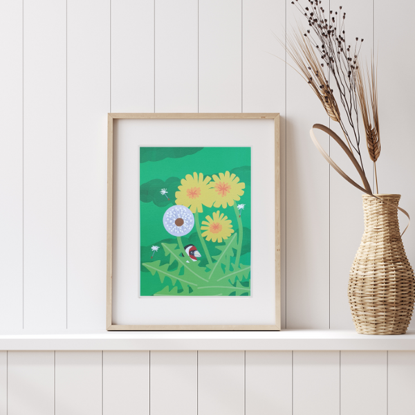 Dandelion Love Art Print