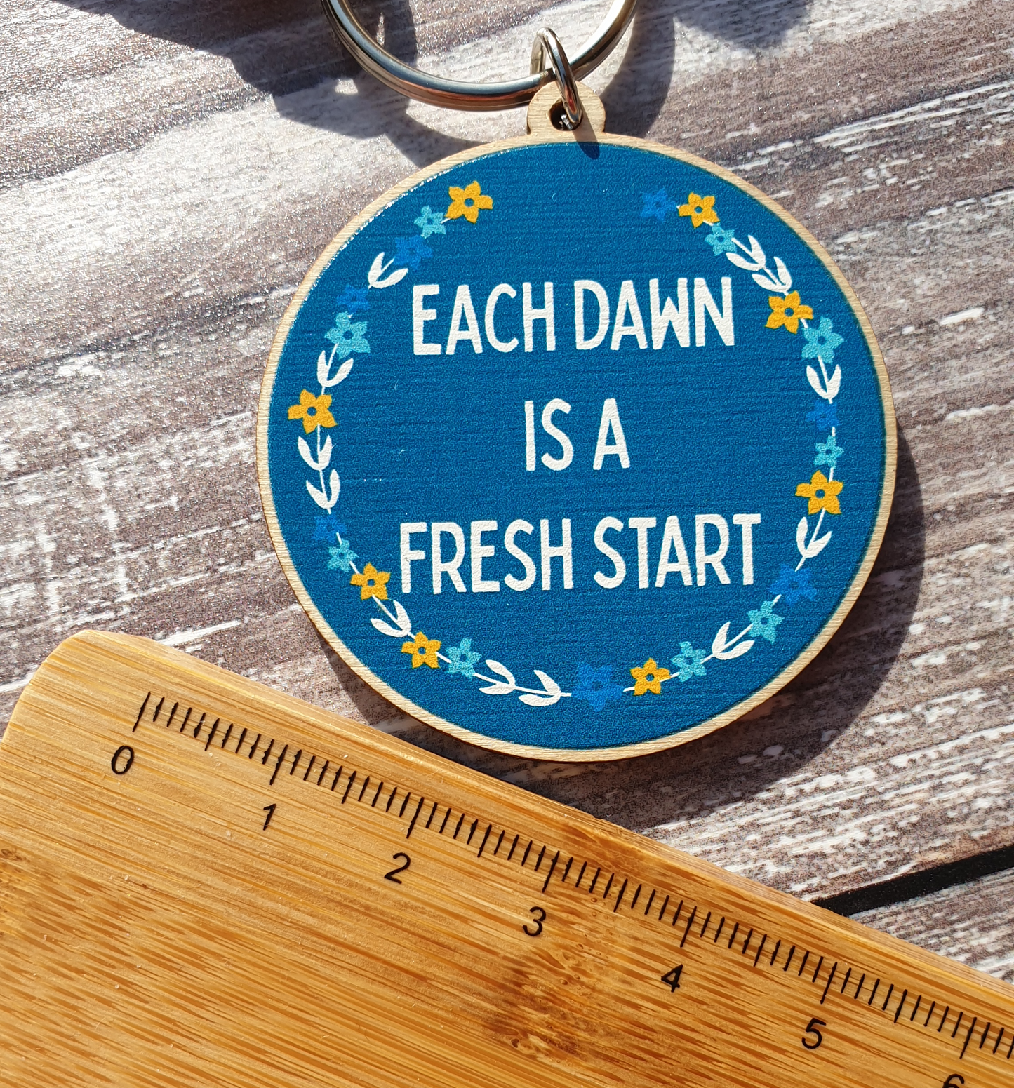 Each Dawn is a Fresh Start Wooden Charm